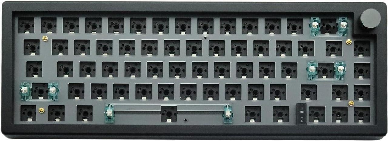 Main image of FKZ GMK67 Keyboard Kit, 65% Mechanical Keyboard Kit-Wireless Bluetooth 5.0/2.4G/Type C Receiver Modes,Hotswap Switch Socket Case Plate PCB 68Key Switch Tester Keyboard Kit (GMK67-Black)