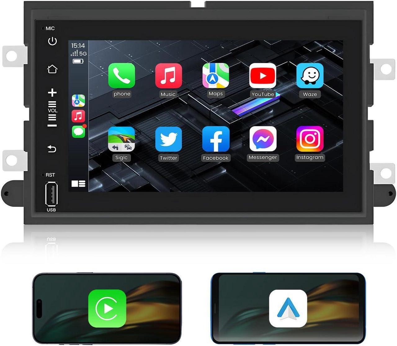 Main image of 5GWiFi Android 12 Car Stereo Radio for Ford F150 F250 F350 2004-2014 4G RAM+64G ROM,7-inches Touchscreen with Carplay& Android Auto GPS FM/AM 1080P Camera(fit Manual AC)