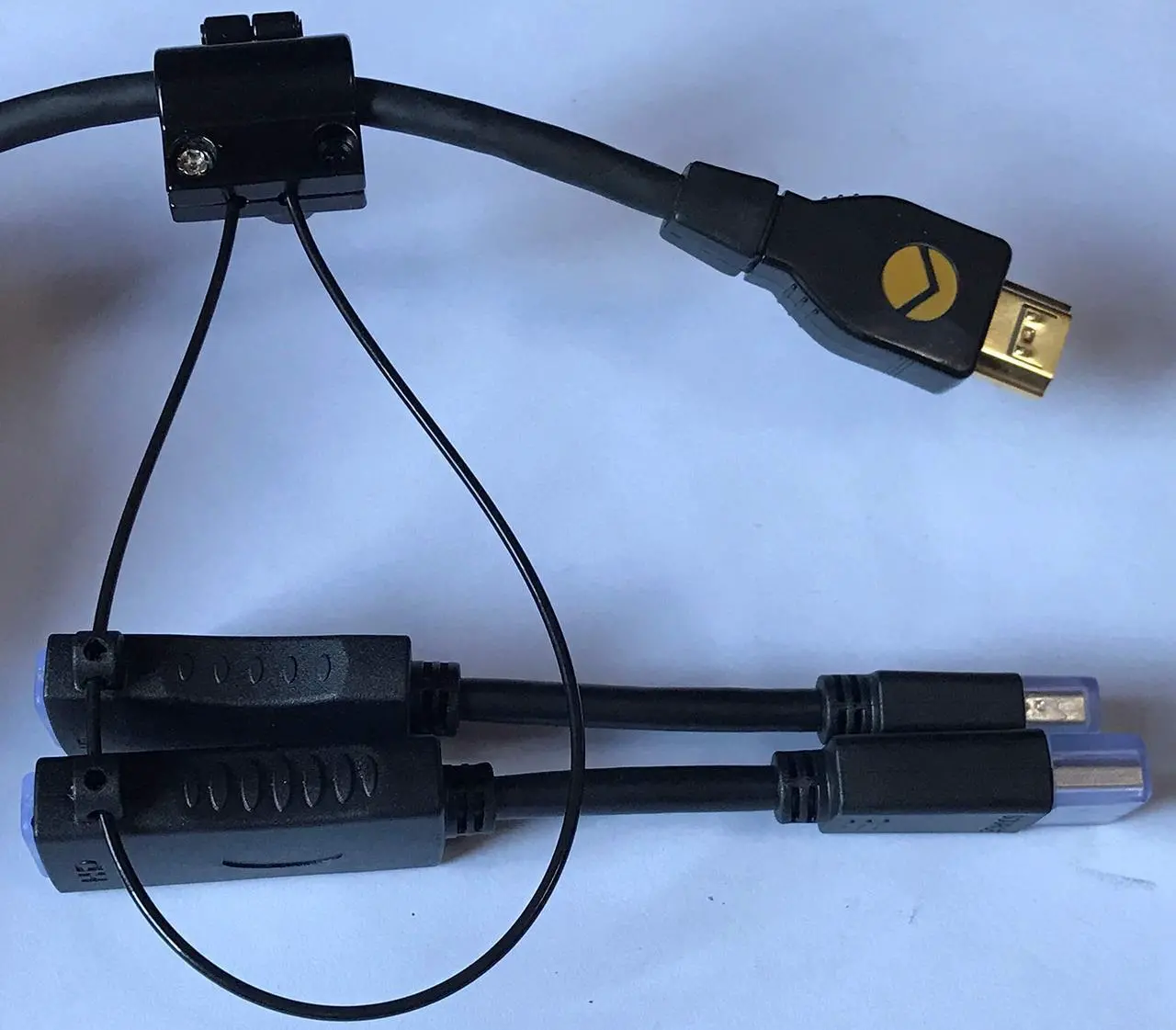 Alt view image 3 of 5 - DIY Your Secure 4K Cable Adapter HDMI Loop Clamp Ring (Displayport/MiniDisplayport to HDMI) Extend for DL-AR from DigitaLinx Liberty AV