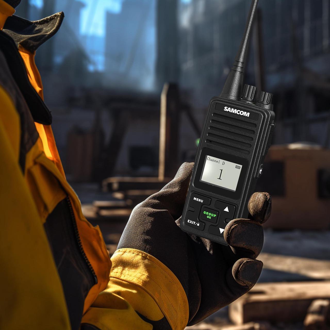Alt view image 2 of 5 - SAMCOM FPCN10A Two Way Radios with Charging Station, 3000mAh Super Power Battery 2 Way Radios Walkie Talkies, 6 Pcs Heavy Duty Programmable UHF Handheld Radios with 6-in1 Charger Gang
