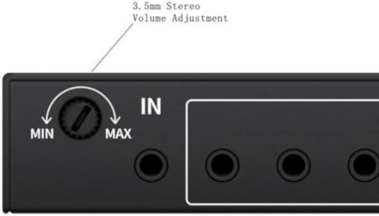 Alt view image 3 of 4 - suckoo 10 Channel 6.35mm TRS or 3.5mm HiFi Audio Headphone Amplifier Splitter 1 in 10 Out 1 in 8 Out Mixer Controller Cell Phone Tablet External 10 Port Stereo Audio Headphone Amplifier Speakers