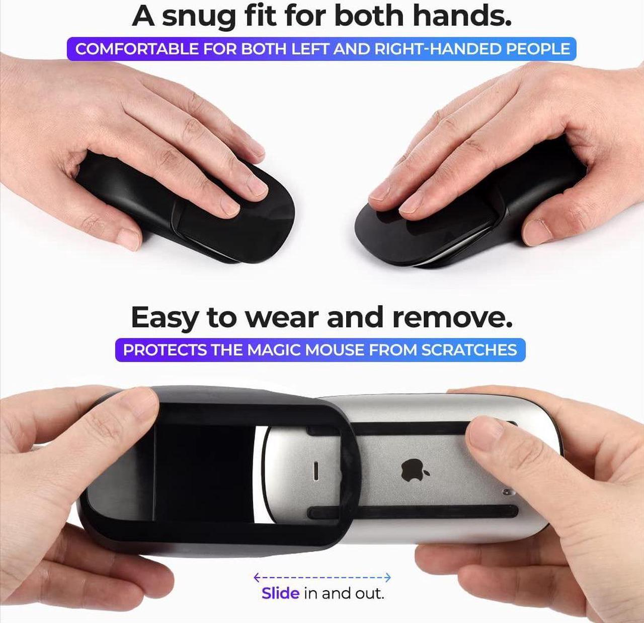 Alt view image 5 of 5 - Ascrono Mouse Grip - Compatible with Apple Magic Mouse 2 - Perfect Accessories for Ergonomic Grip, Increase Comfort and Full Control - Extra Protection for The Magic Mouse - Black