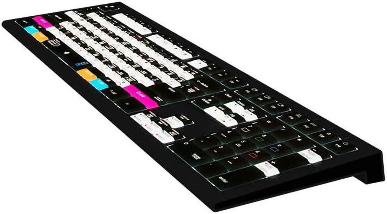 Alt view image 3 of 5 - Logickeyboard Designed for Adobe Photoshop CC and Lightroom CC Compatible with MacOS- Astra 2 Backlit Keyboard # LKB-PSLR-A2M-US