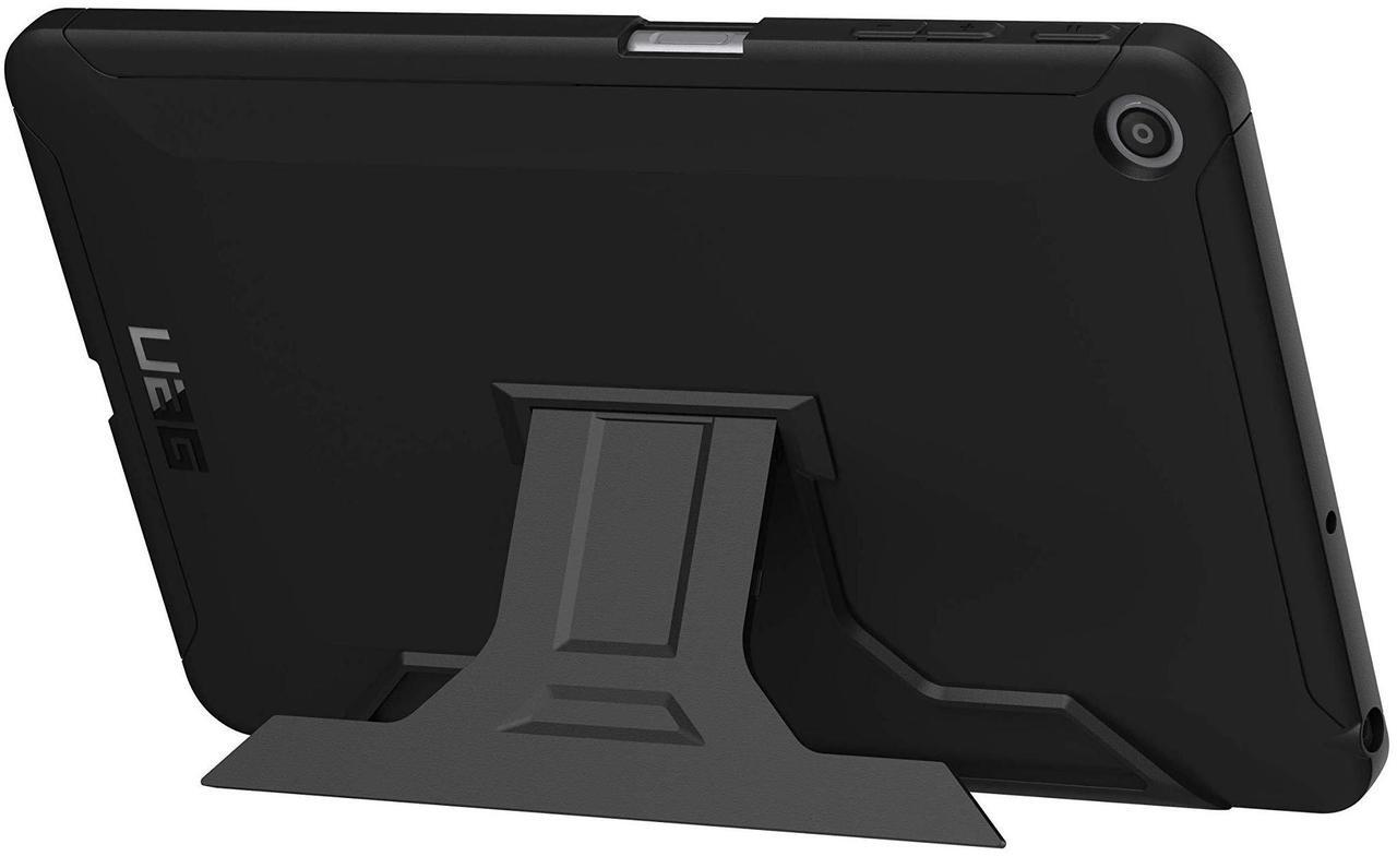 Alt view image 2 of 5 - URBAN ARMOR GEAR UAG LG G Pad 5 10.1, Tablet Case with Built-in Kickstand, Scout Feather-Light Rugged [Black] Military Drop Tested Case