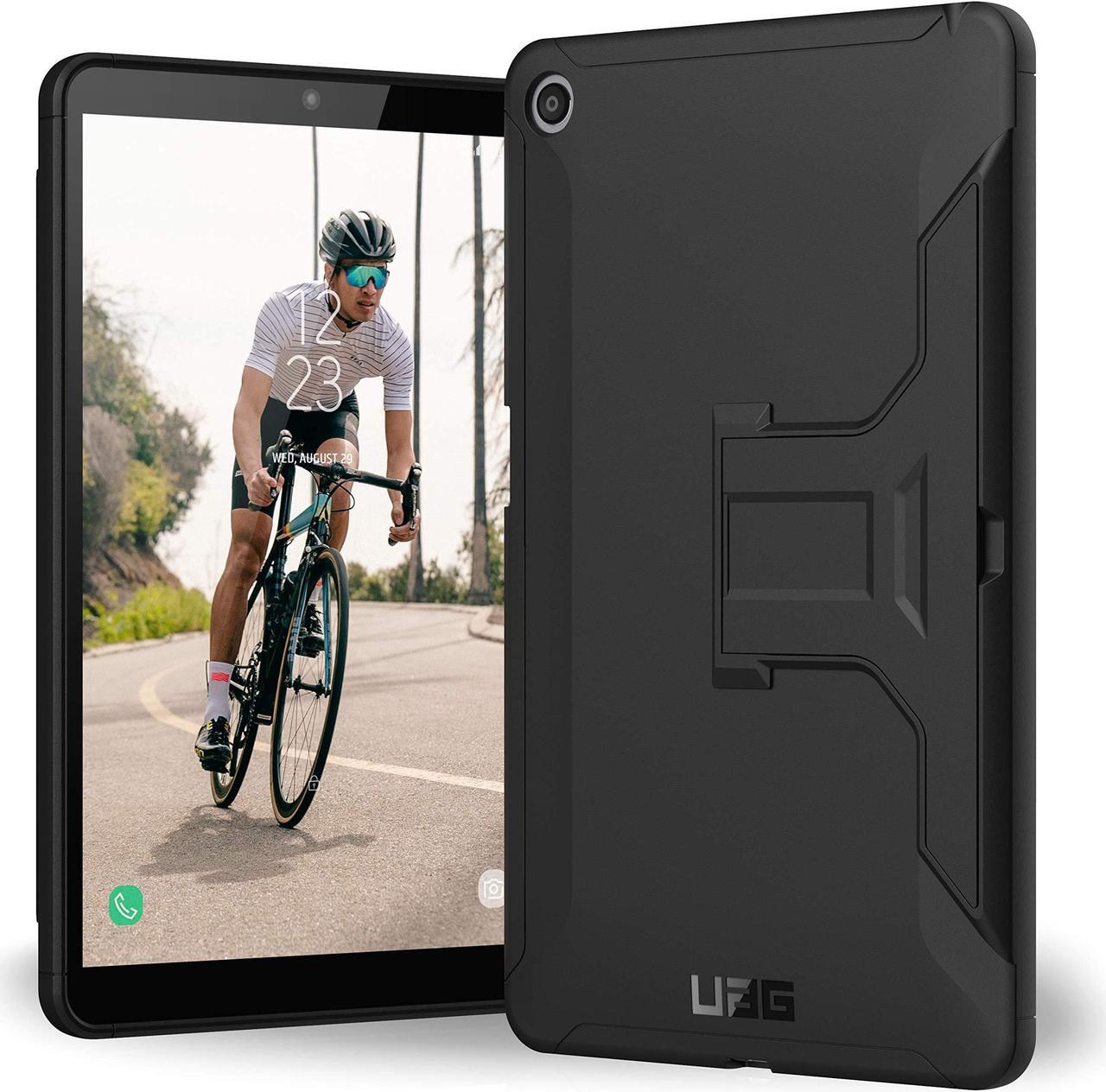 Main image of URBAN ARMOR GEAR UAG LG G Pad 5 10.1, Tablet Case with Built-in Kickstand, Scout Feather-Light Rugged [Black] Military Drop Tested Case