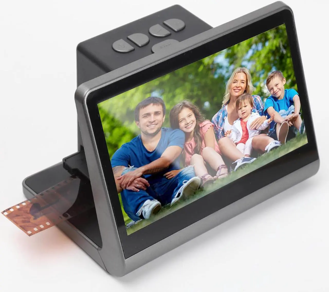 Main image of Digital Film Scanner with Large 5inch LCD Screen, HD Screen Film Slide Scanner Convert 135 126KPK 110 Super 8mm Film Monochrome Slide to 48MP JPEGs