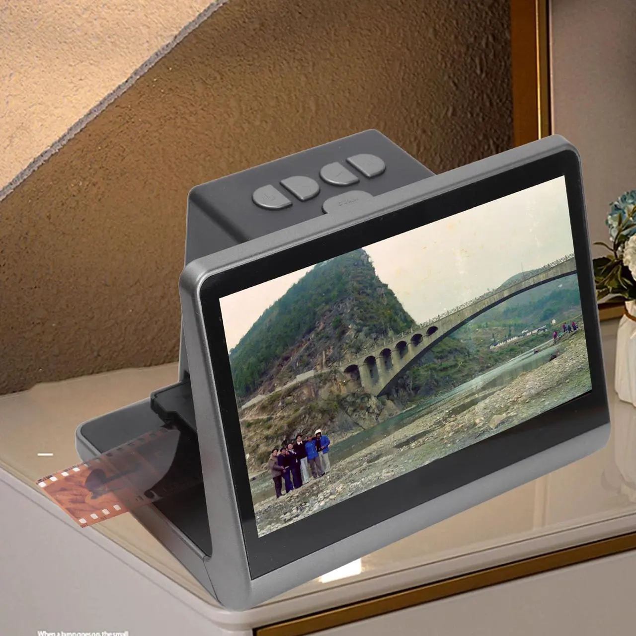 Alt view image 5 of 5 - Digital Film Scanner with Large 5inch LCD Screen, HD Screen Film Slide Scanner Convert 135 126KPK 110 Super 8mm Film Monochrome Slide to 48MP JPEGs