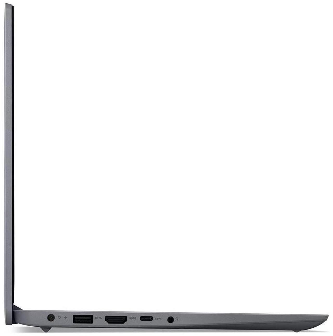 Alt view image 3 of 5 - Lenovo IdeaPad 1 14IAU7 14" Full HD Laptop, Intel Core i3-1215U 1.2GHz, 8GB RAM, 256GB SSD, Windows 11 Home S Mode, Cloud Gray