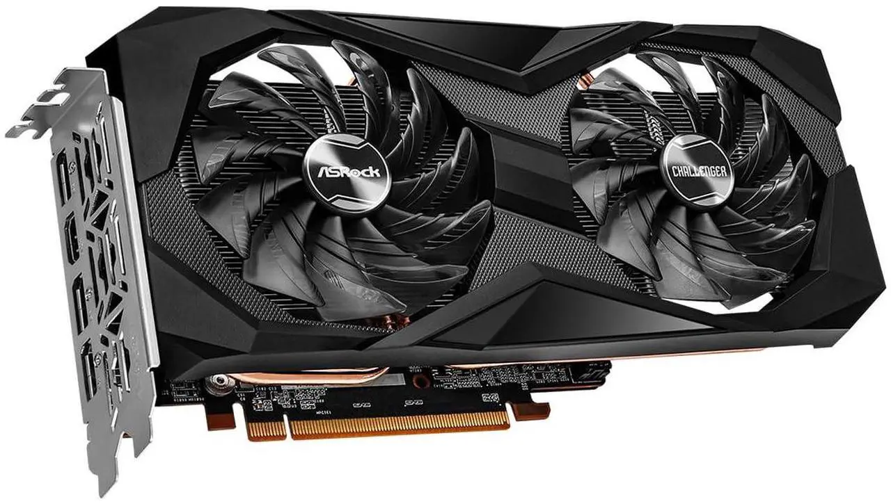 Alt view image 3 of 5 - ASRock Chanllenger AMD RX 6600 8G GDDR6 Graphics Card and Bronze 80+ 550W Power Supply