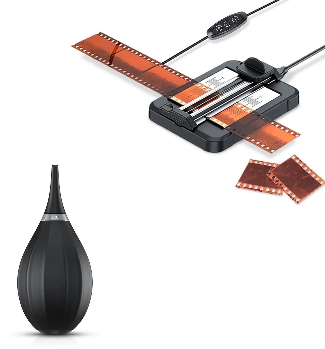 Main image of Negative Slide Film Cutter with Soft-Tipped Nozzle Air Blower for 35mm 120 Format Film Strip