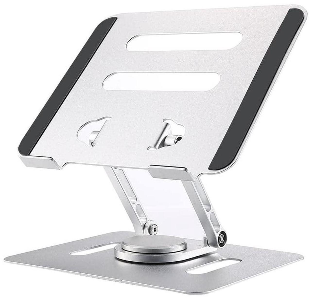 Main image of UPERFECT Portable Monitor Stand, Adjustable Laptop Stand with 360 Rotating Base, Ergonomic Laptop Riser for Desk, Heavy Duty Aluminum Stand for 7-22 Inch Monitor/Laptops/Tablet, Silver