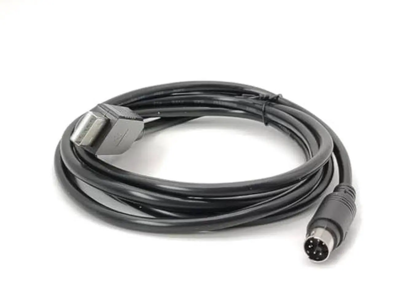 Alt view image 2 of 5 - RIKYJIC RS232 USB to MD6 Mini DIN 6P Adapter PLC Communication Cable for SYNTRON MS-A MS-C Series Servo Drive(1.8 Meters)