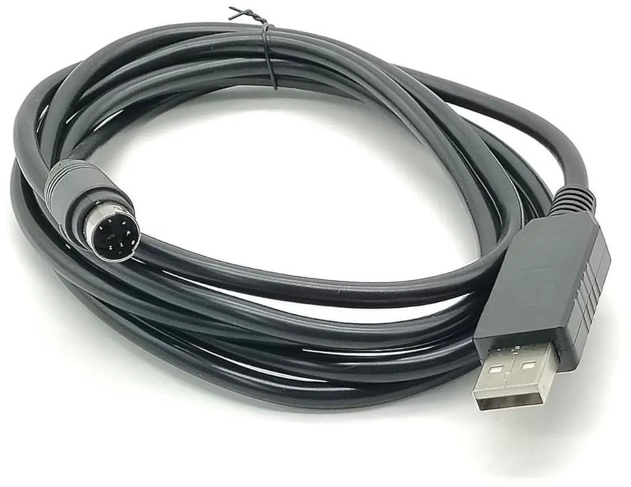 Main image of RIKYJIC RS232 USB to MD6 Mini DIN 6P Adapter PLC Communication Cable for SYNTRON MS-A MS-C Series Servo Drive(1.8 Meters)