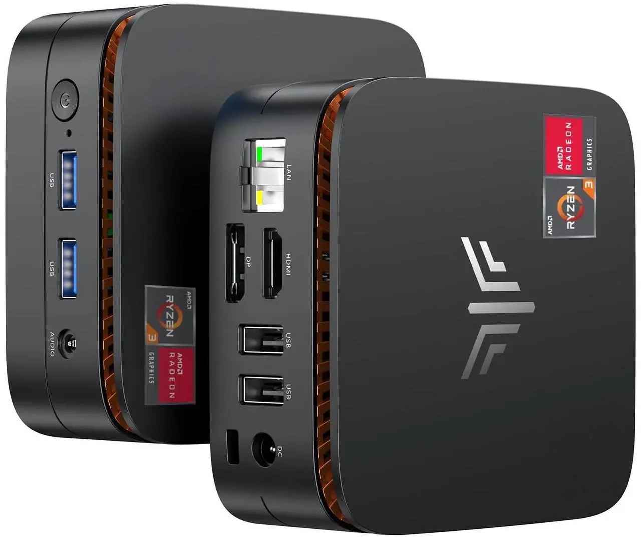 Main image of KAMRUI Essenx E1 Mini PC, AMD Ryzen 3250U (up to 3.5GHz), 8GB DDR4 RAM 256GB M.2 SSD, Mini Desktop Computer Support Dual 4K, WiFi, Ethernet for Business, Office, Home