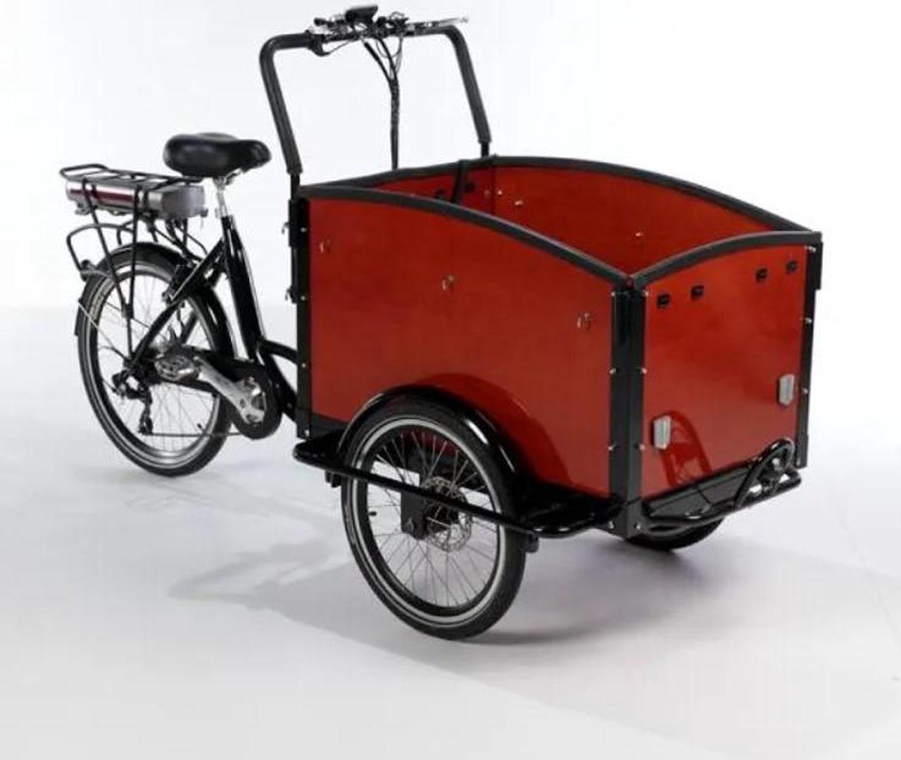 Main image of Classic Electric Dutch Cargo Tricycle Bike, 3 three-wheel electric bike