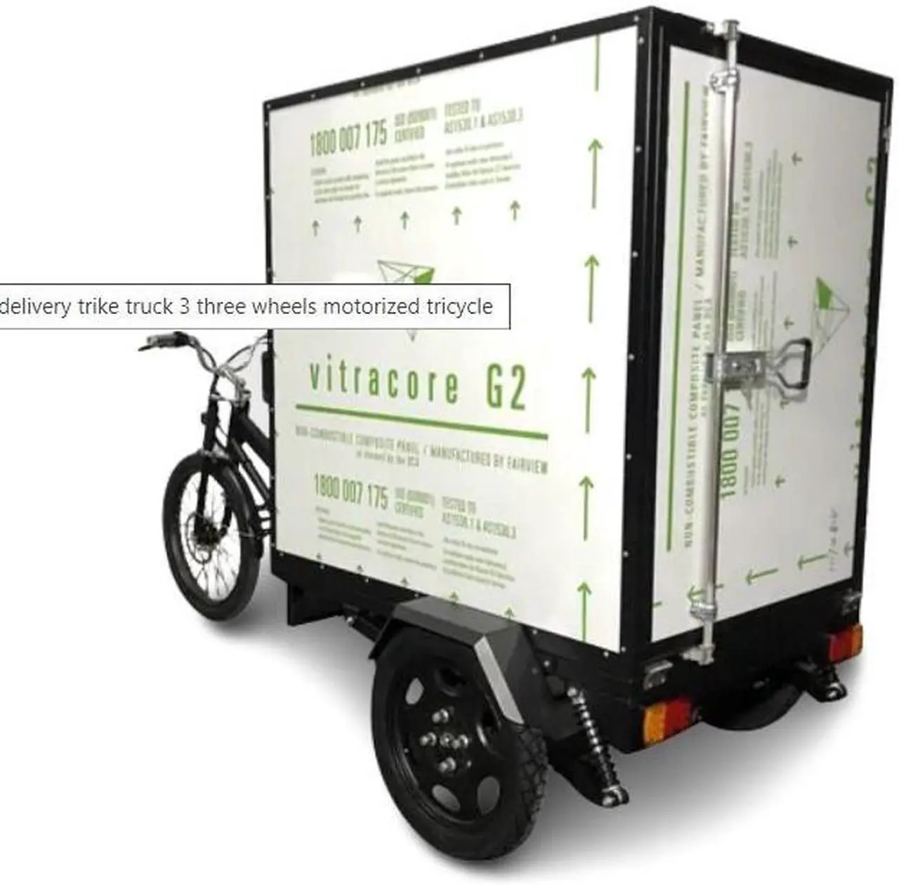 Alt view image 2 of 2 - Cargo on Wheels unveiling the Electric Box Cargo Bike Trike,3 three wheel electric bike