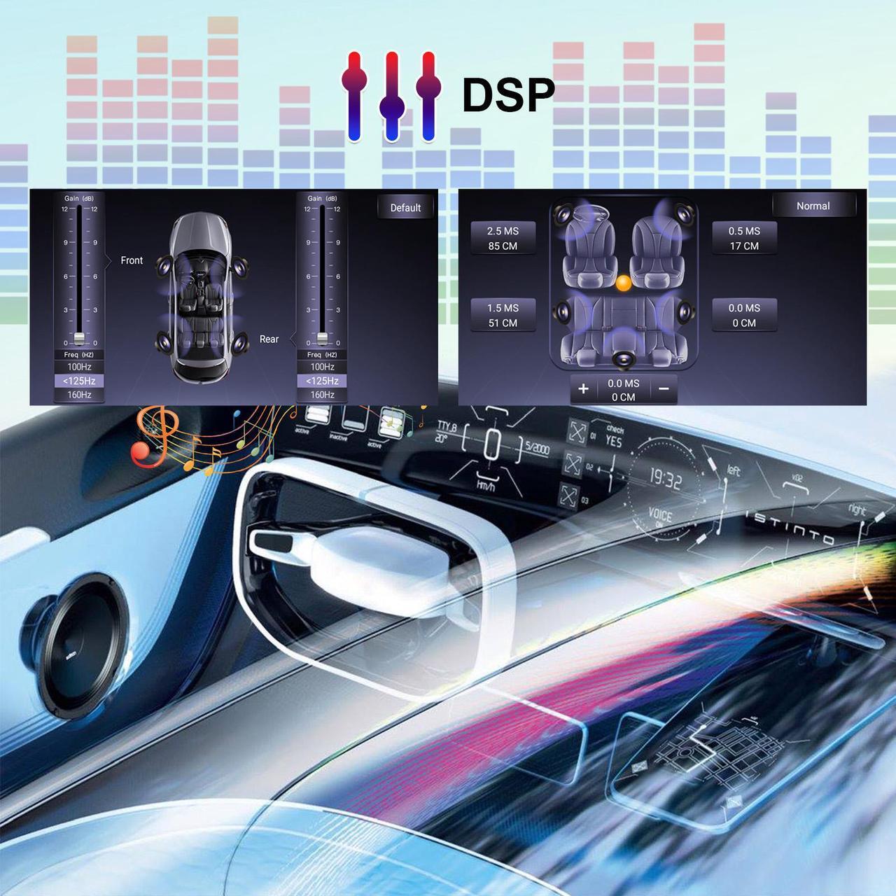 Alt view image 4 of 6 - KSPIV Android 13 Car Stereo for Ford Mustang 2010 2011 2012 2013 2014 Radio 10.1 inch Touch Screen 1280 * 720 CarPlay Android Auto WiFi GPS Navigation 4GB+32GB BlT AM FM