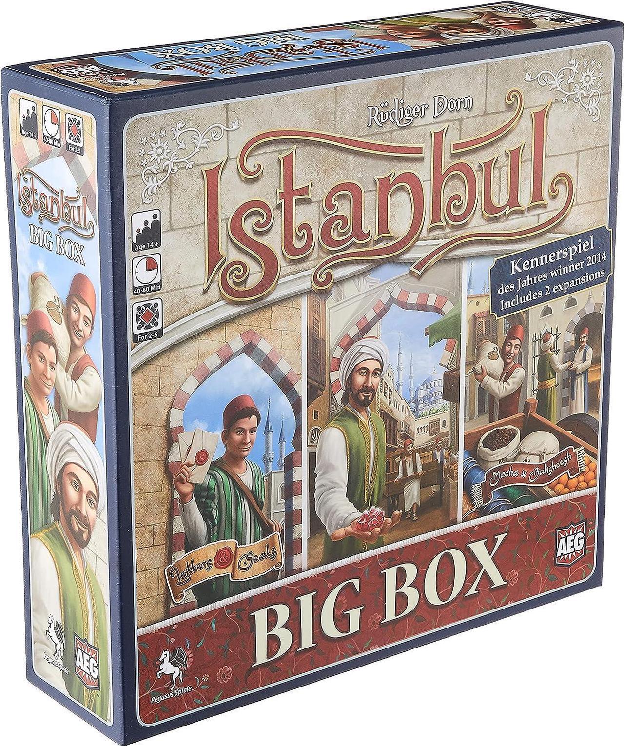 Main image of Istanbul Big Box - Board Game, Collect Gems, Be a Master Merchant, 2 to 5 Player
