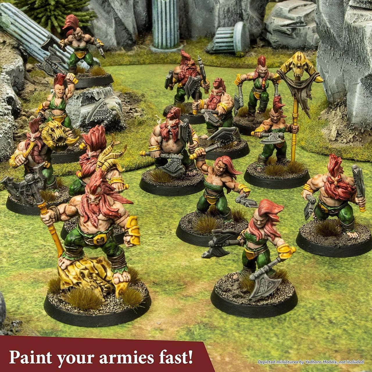 Alt view image 5 of 5 - The Army Painter Speedpaint Most Wanted Set 2.0-24x18ml Speed Model Paint Kit Pre Loaded with Mixing Balls and 1 Brush- Base, and 1 Painting Guide - Model Paint Set for Plastic Models
