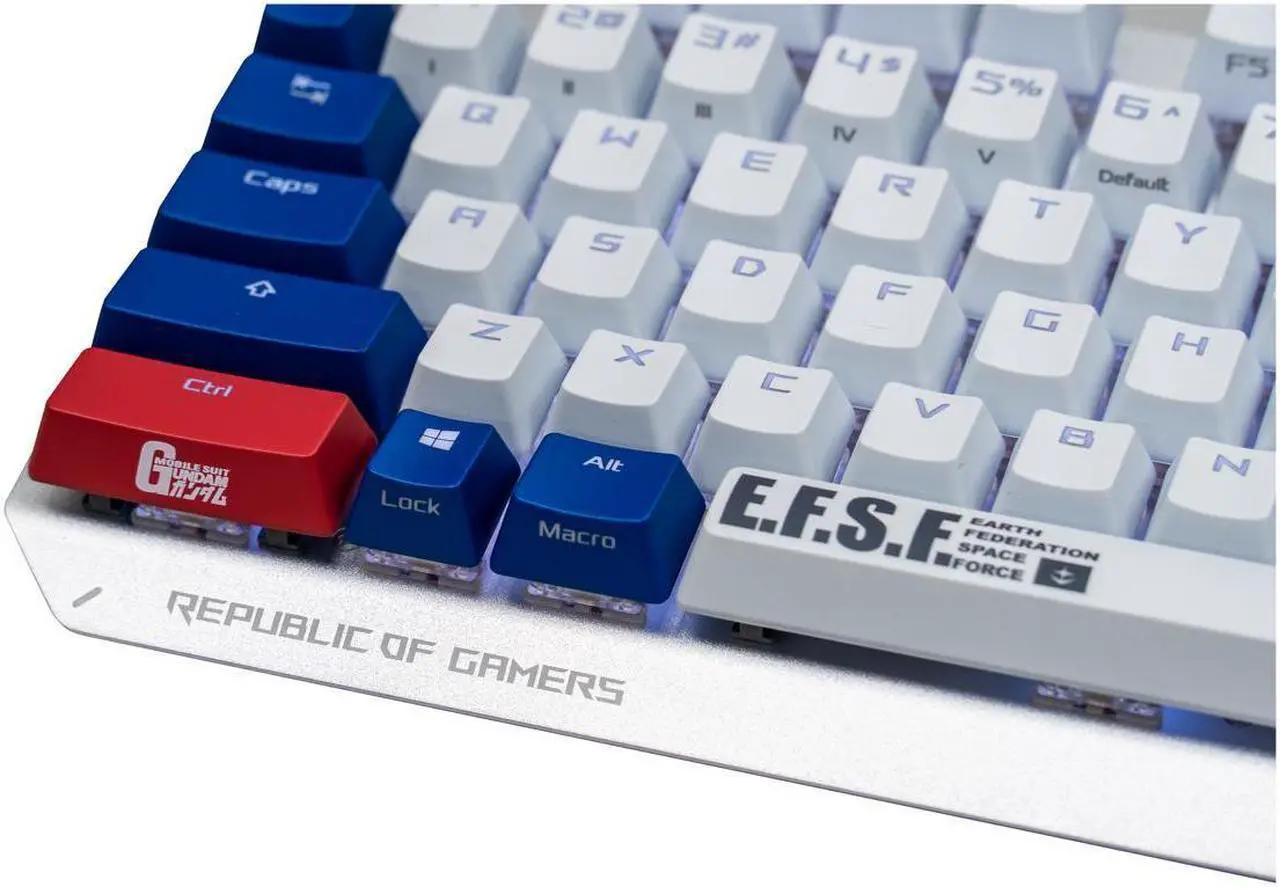 Alt view image 4 of 5 - ASUS 90MP0292-BKUA00 ROG Strix Scope TKL GUNDAM EDITION Gaming Keyboard