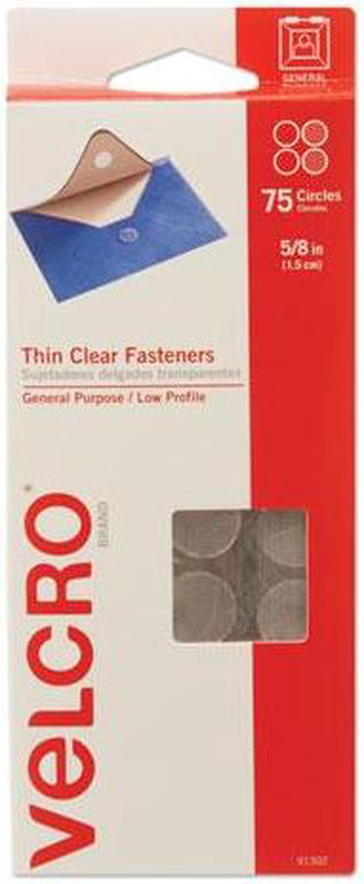 Alt view image 14 of 17 - Velcro 91302 Sticky-Back Hook & Loop Fasteners  5/8   Diameter Coins  Clear  75 per Pack