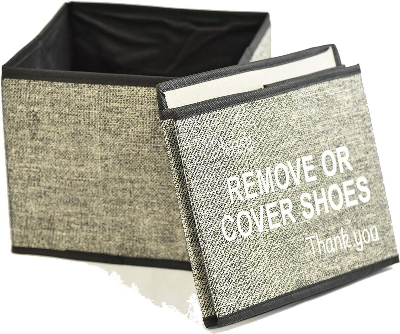 Alt view image 7 of 7 - G & F Foldable Shoe Covers Holder 13039, Indoor Cover Box
