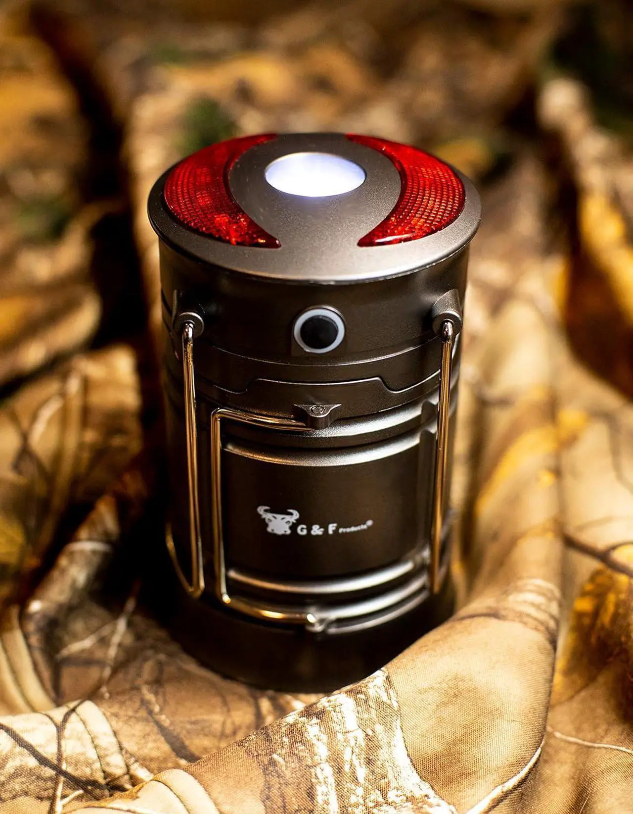 Alt view image 3 of 7 - G & F Products 2 Pack 360 LED Lanterns flashlights Emergency Lights with Magnet Base for Super Bright, Long-Lasting Run-time, Battery Powered Outdoor LED Lantern, 200 Lumens