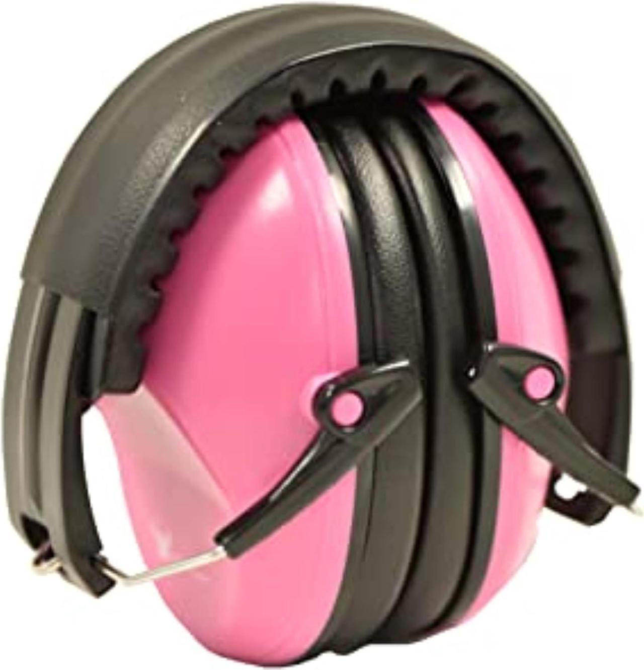 Main image of G & F Products Earmuff Hearing Protection with Low Profile Passive Folding Design 26Db NRR & Reducesup To 125Db Noise Reduction, For Both Aduit & Kids Adjustble Headband, Pink, 13010PK