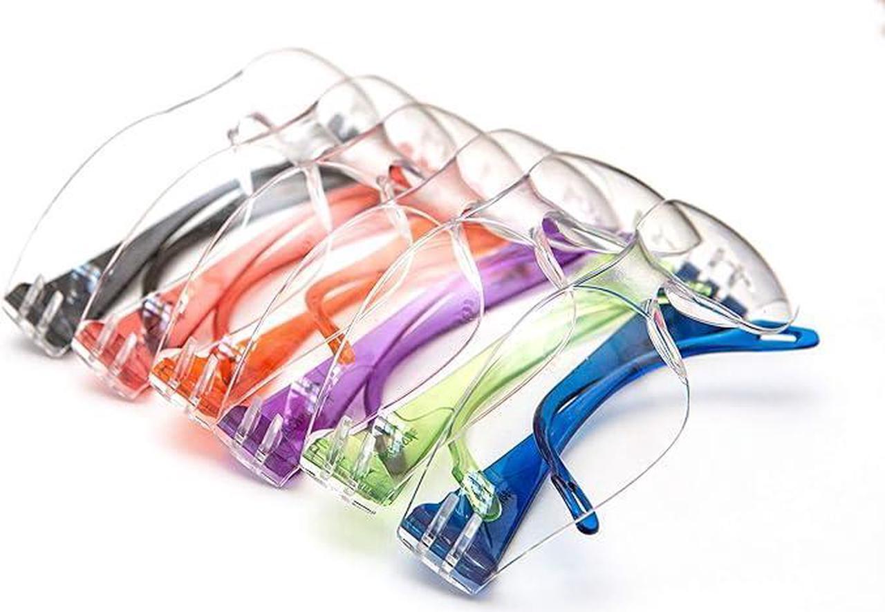 Main image of Goggles Safety Glasses With 99% Protection Against UV-A, B & C Rays, Impact, Resistant & Clear Lenses Unisex 6 Or 12 Pack