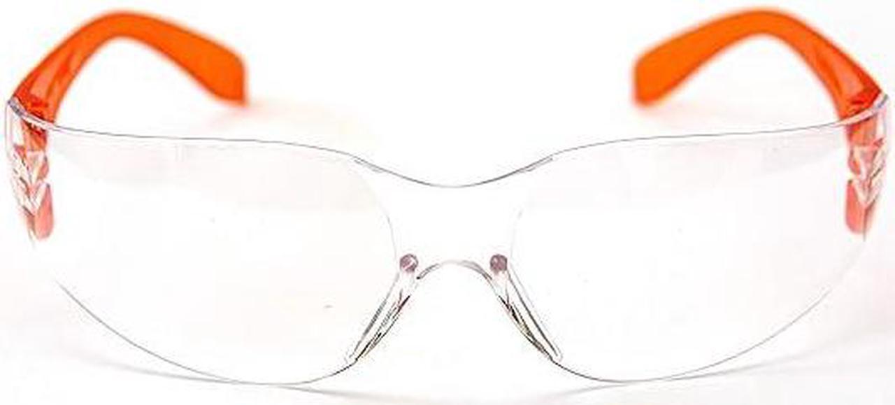 Alt view image 2 of 5 - Goggles Safety Glasses With 99% Protection Against UV-A, B & C Rays, Impact, Resistant & Clear Lenses Unisex 6 Or 12 Pack