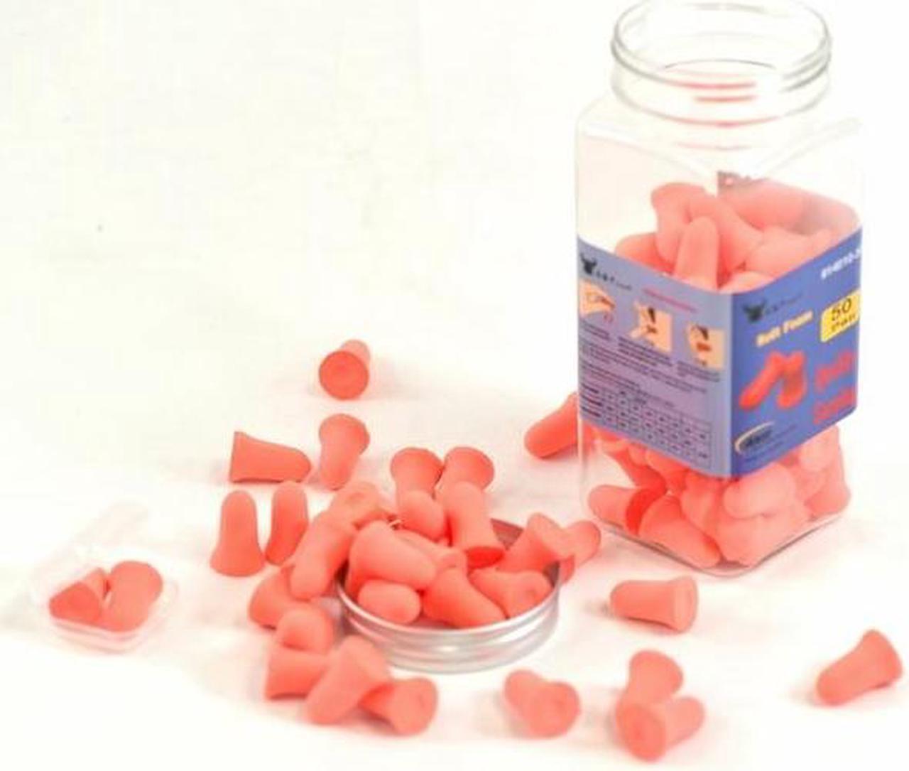 Alt view image 2 of 5 - G & F Ear Plugs 34dB Sound Blocking Earplugs, Block Snoring, 50 Pairs/Pack