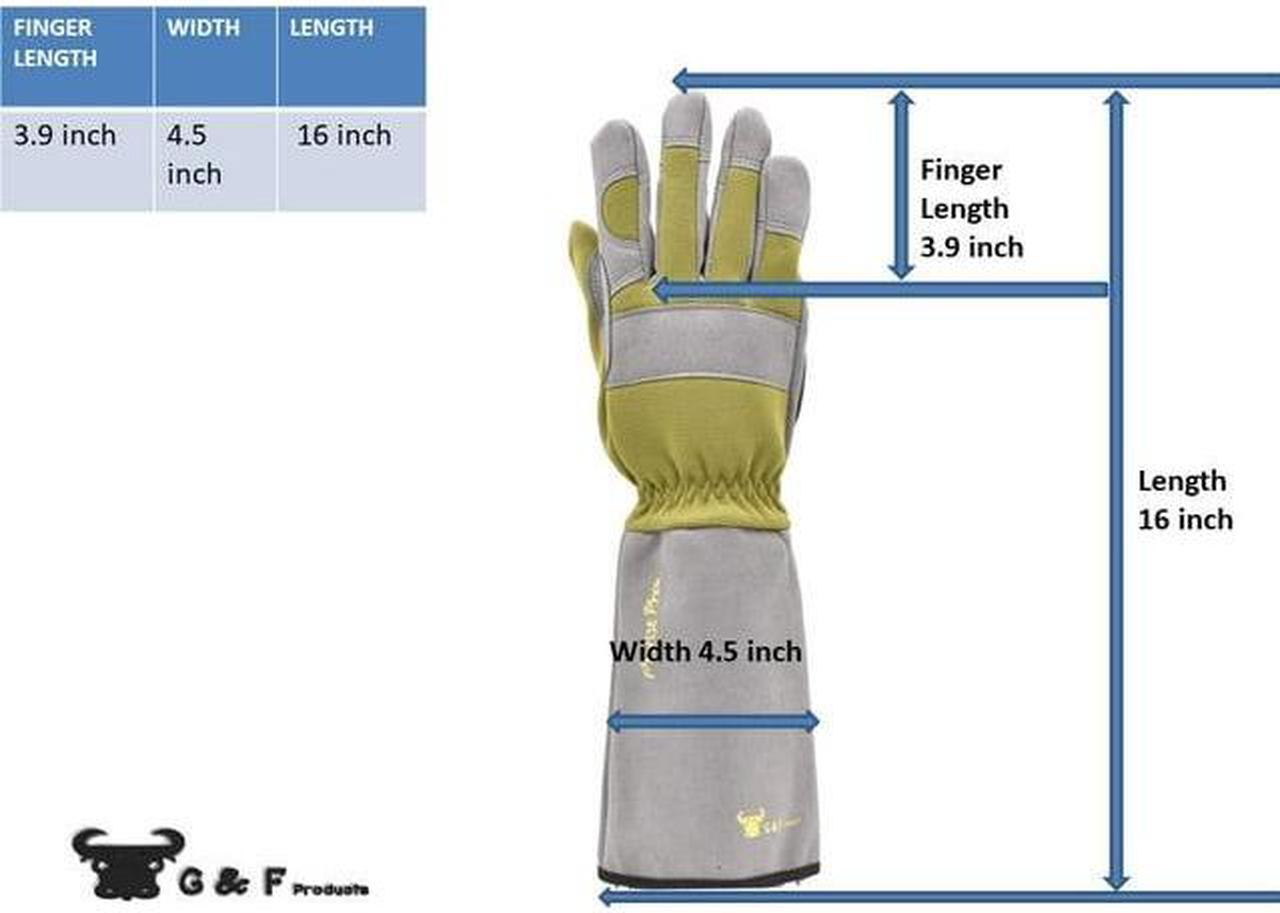 Alt view image 7 of 7 - G & F Superior Thorn Proof Garden Rose Gloves Men's Large.