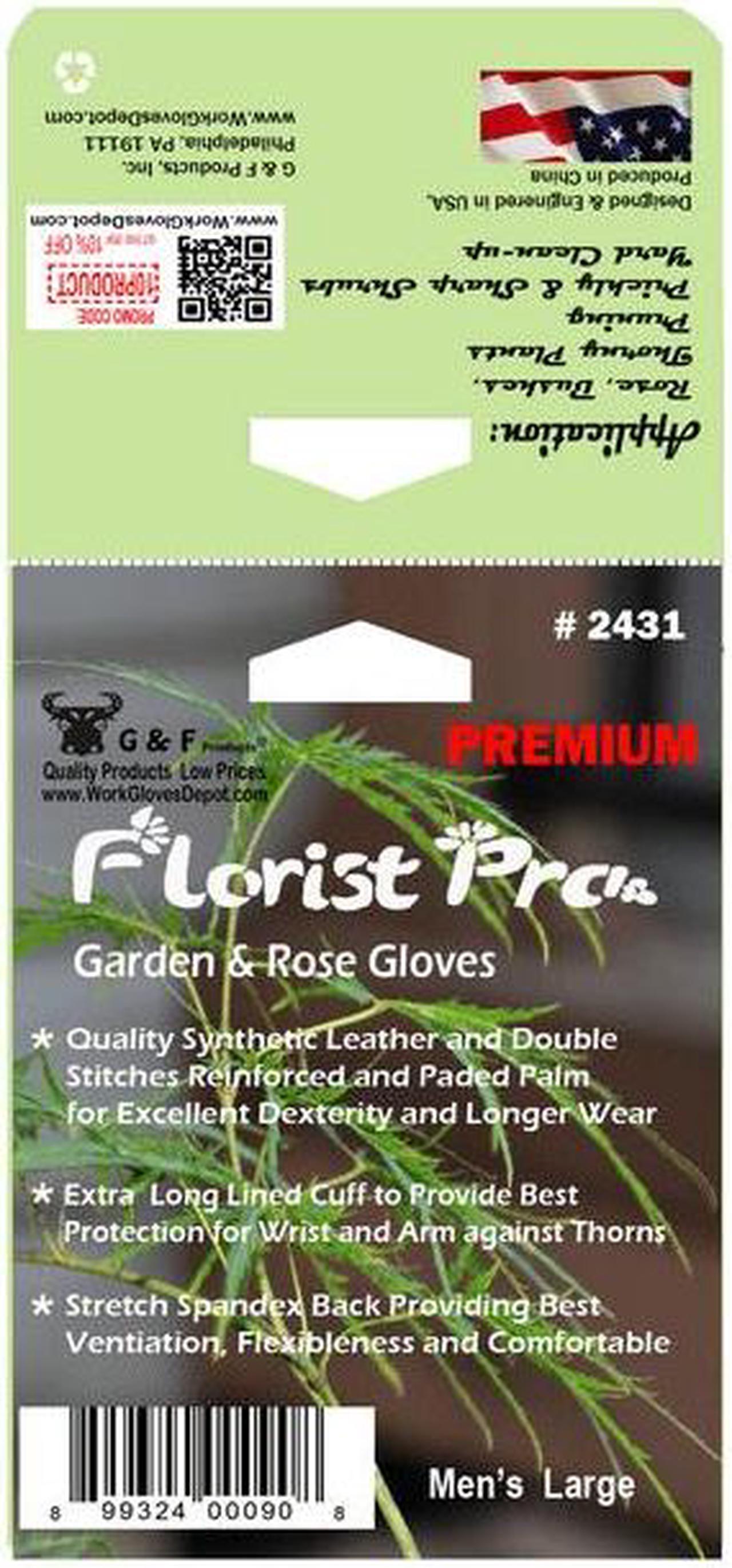 Alt view image 4 of 7 - G & F Superior Thorn Proof Garden Rose Gloves Men's Large.