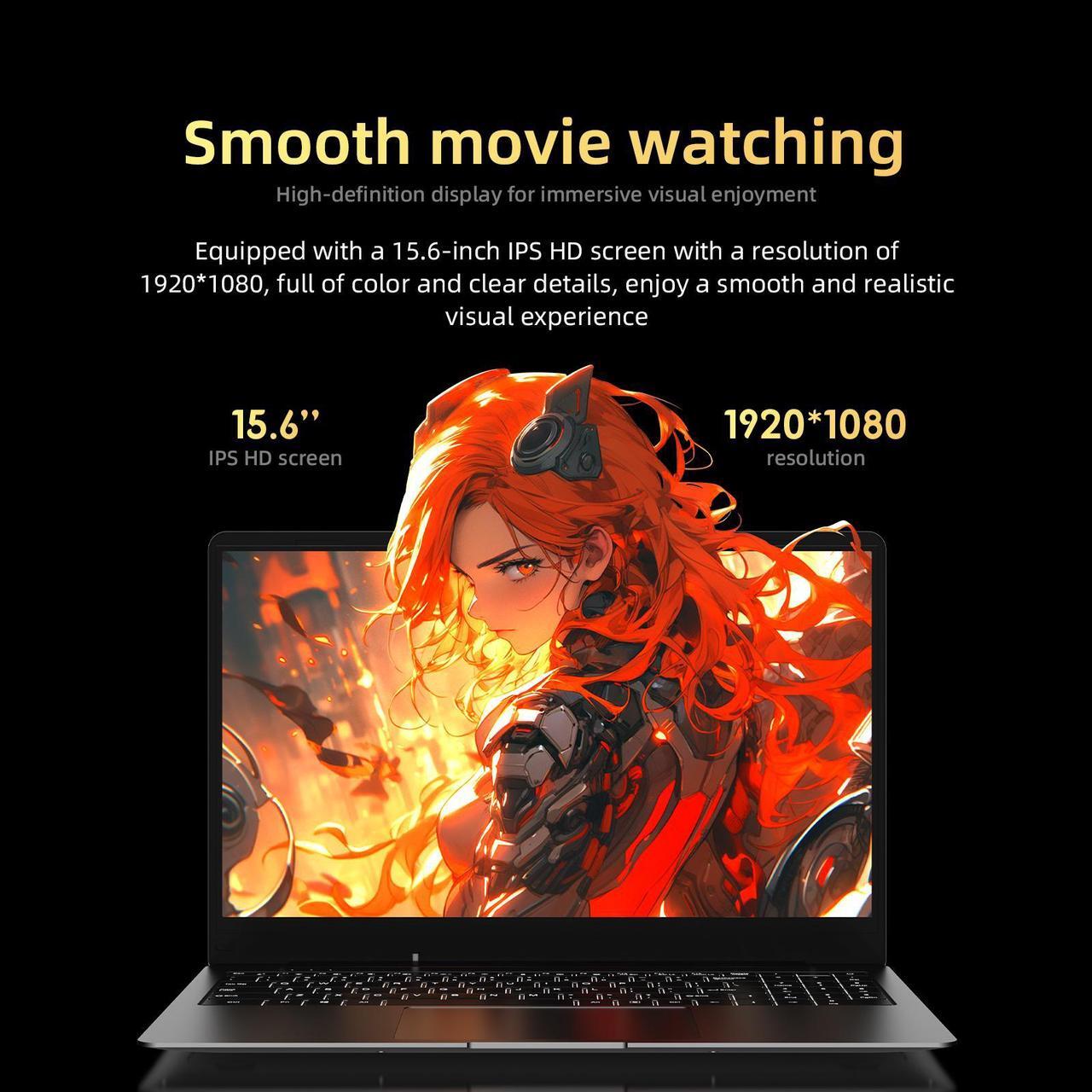 Alt view image 3 of 7 - TUHUI  Laptop notebook Windows 11 Pro 15.6 inch Intel Core i7 10510U 16GB Memory RAM DDR4 512GB M.2 SSD Gray