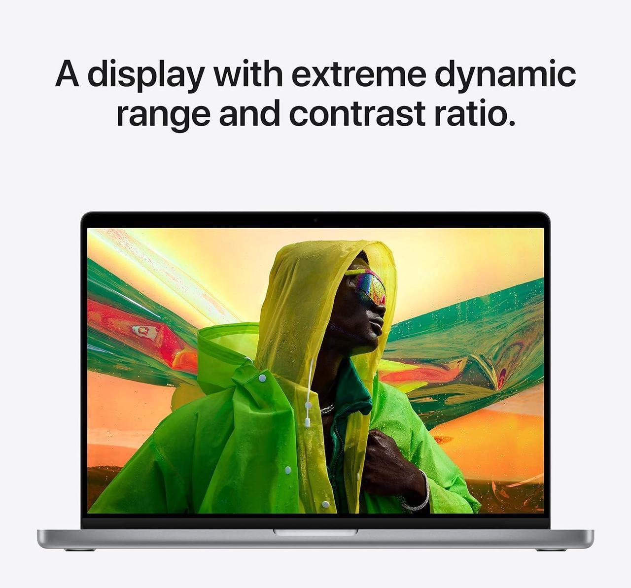 Alt view image 5 of 6 - Apple MacBook Pro with Apple M1 Pro chip Late 2021 (14 inch, 16GB RAM, 512GB SSD) Silver (Renewed) 8-core CPU 14-core GPU Silver MKGR3LL/A Excellent Condition
