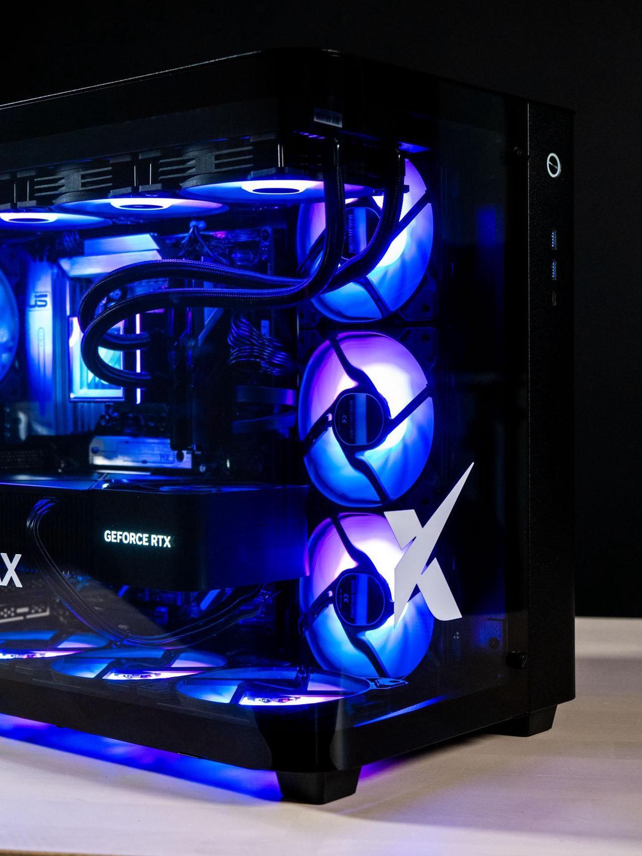 Alt view image 6 of 6 - Xidax X6 ONAMI BLACK Gaming PC AMD Ryzen 7 9800X3D (up to 5.2 GHz)- NVIDIA GeForce RTX 5090 32G- 64GB DDR5 6000MHz RGB - 2TB M.2 NVMe -  Genuine Windows 11 Home - WIFI -  Assembled & Serviced