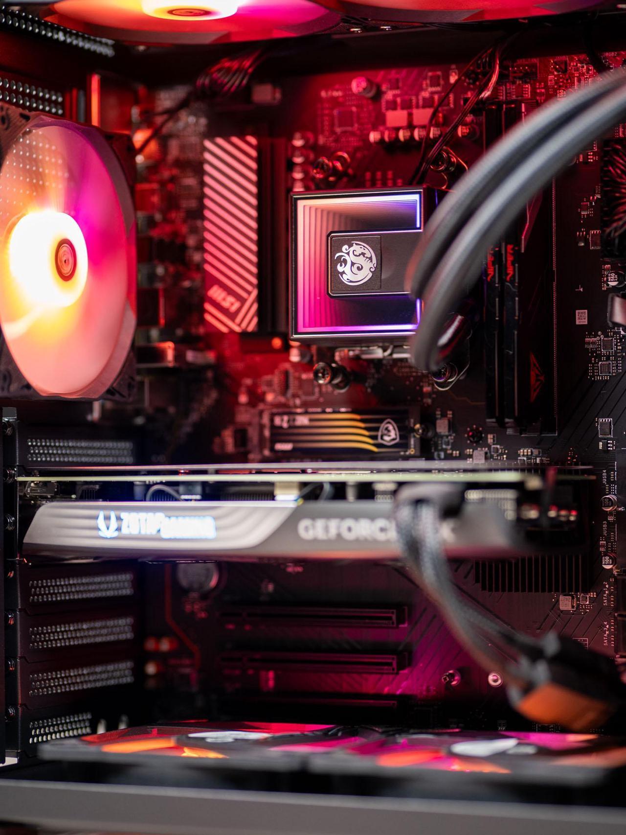 Alt view image 3 of 7 - Xidax X6 XEN BLACK Gaming PC Ryzen 7 7800X3D 8c (up to 5.0 GHz)- NVIDIA GeForce RTX 5070 12G- 32GB DDR5 5600MHz - 2TB M.2 NVMe - Genuine Windows 11 Home - WIFI - Assembled & Serviced In Utah