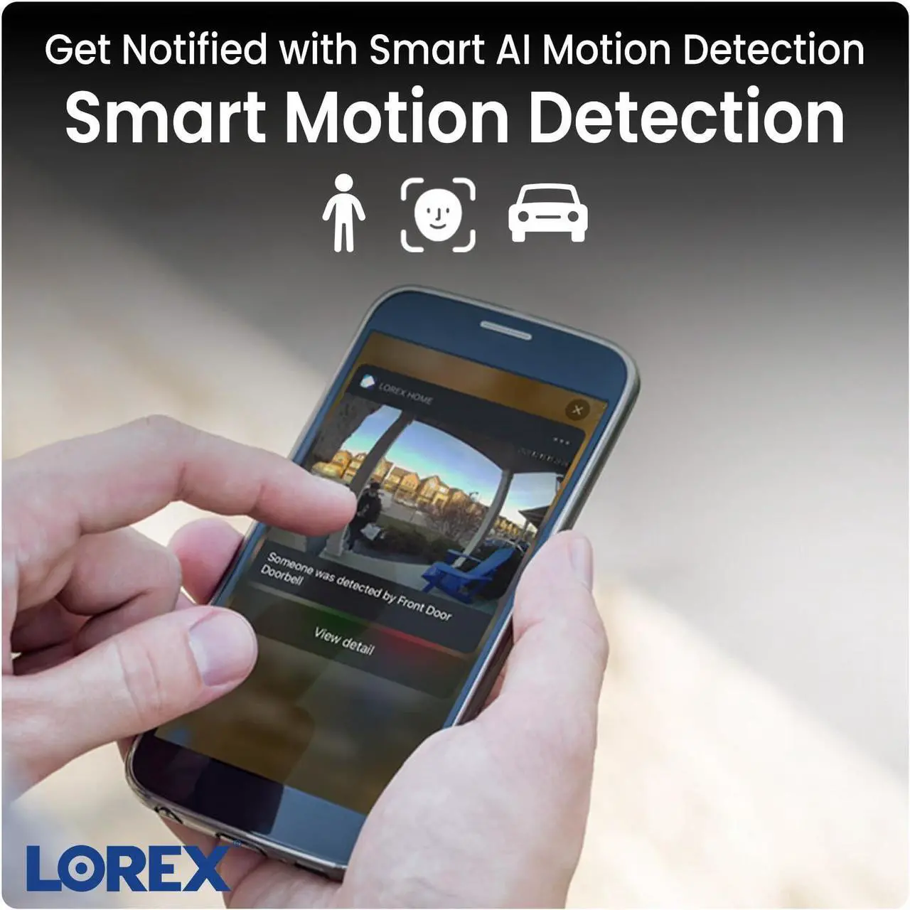 Alt view image 7 of 7 - Lorex Fusion 4K PoE Outdoor/Indoor Smart Home Security Camera System, 4TB NVR, White  3 Dome IP Cameras, 16 Channel (Wired & Fusion WiFi) Surveillance, Color Night Vision, Smart Motion Detection