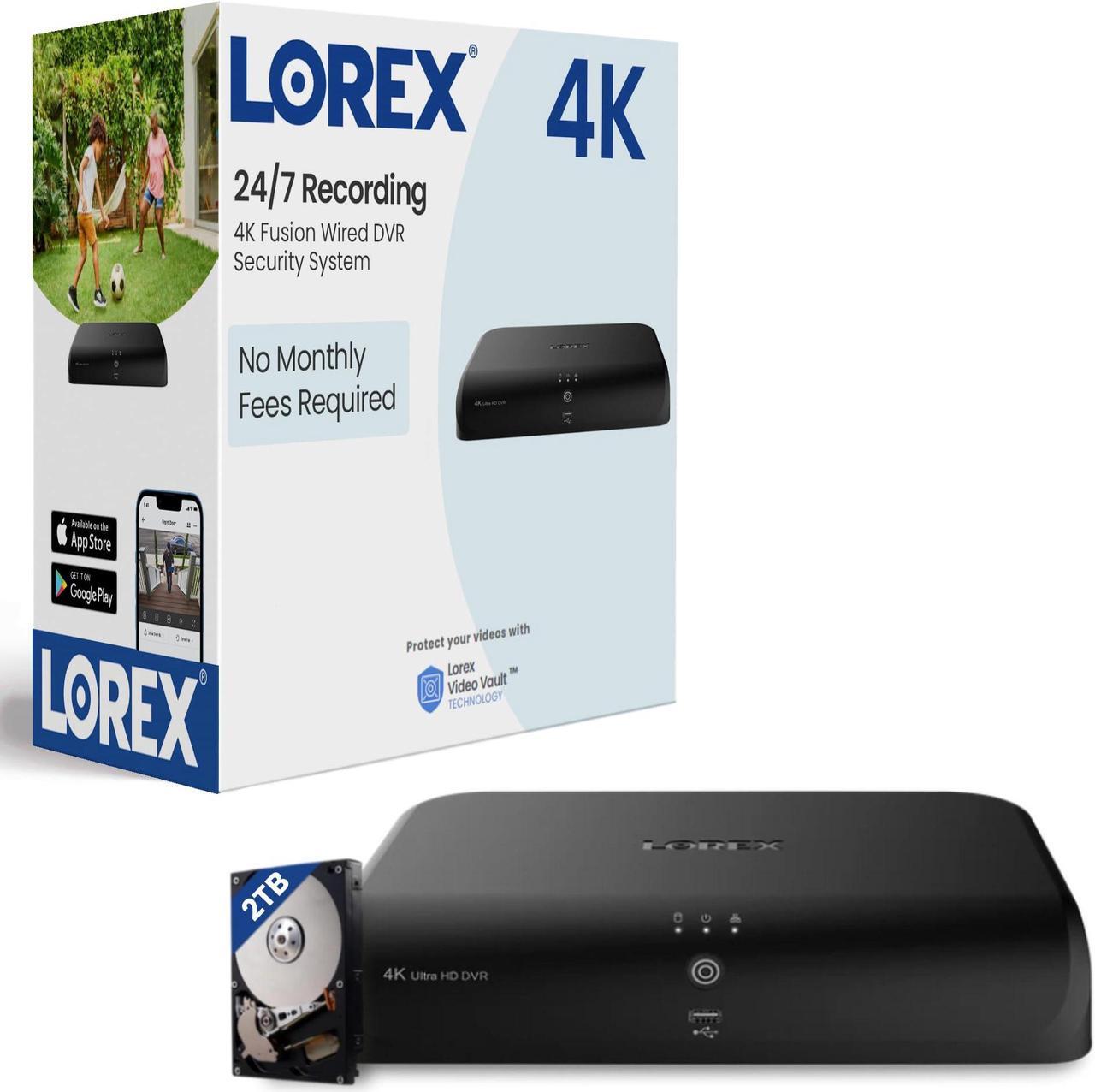 Main image of Lorex Fusion 4K 12-Channel (8 Wired and 4 Wi-Fi) 2TB Digital Video Recorder
