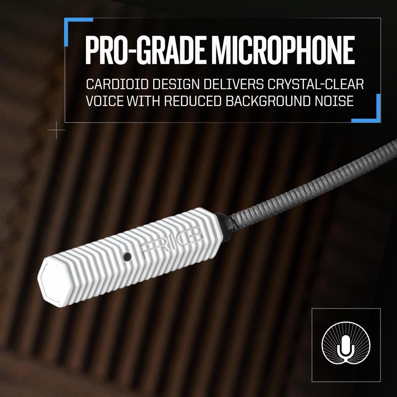 Alt view image 6 of 7 - Nacon RIG 500 PRO EX PC Gaming Headset with Dolby Atmos 3D Audio - Officially Licensed for Xbox  - Ideal for Windows 10 / Windows 11 PC - 50mm Speaker Drivers - Flip to Mute Mic - White