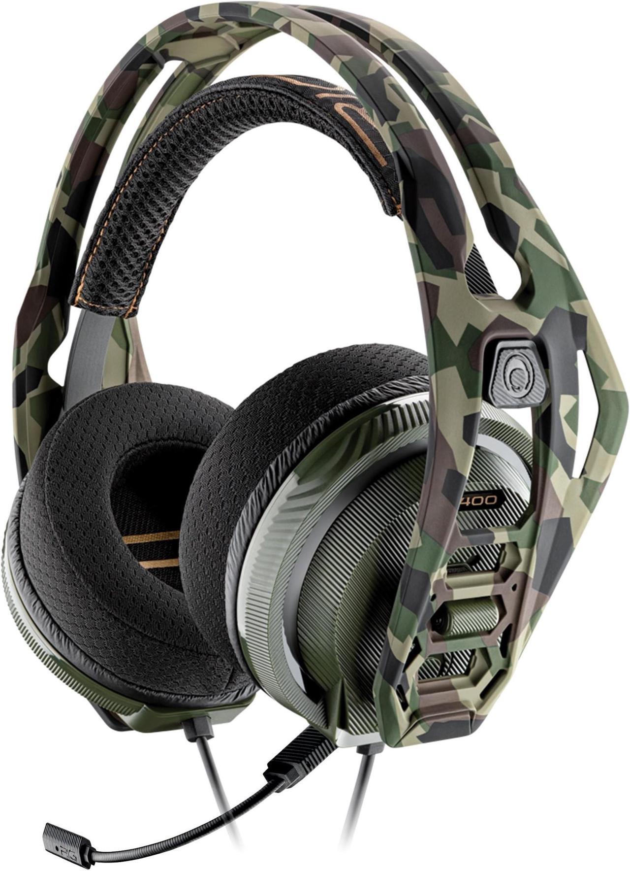 Main image of Nacon RIG 400HA PC Gaming Headset Tuned for Surround Sound for High Definition Headphone Gaming Experience; Removable Active Noise Canceling Mic -  Forest Camo