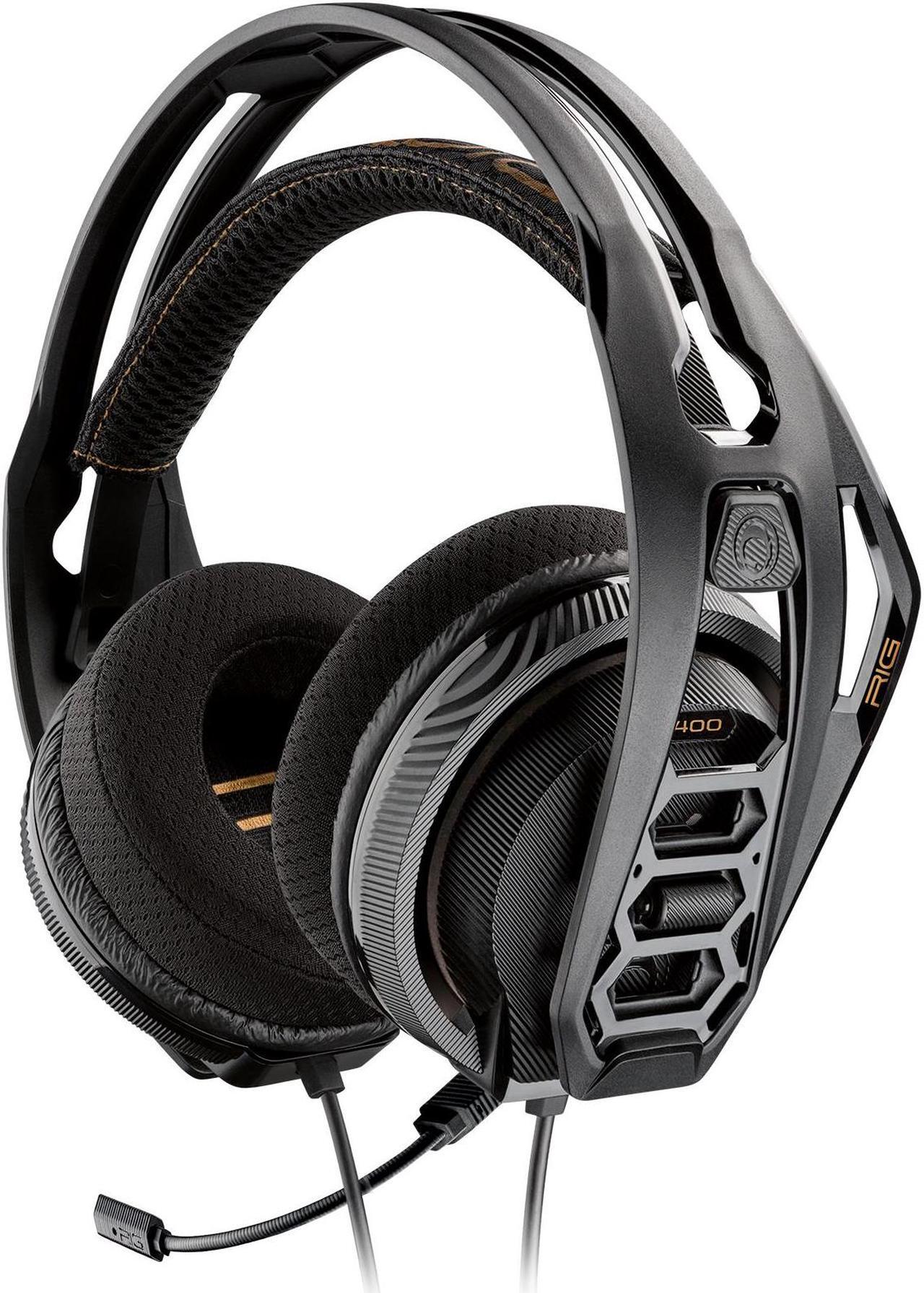 Main image of Nacon RIG 400HA PC Gaming Headset Tuned for Surround Sound for High Definition Headphone Gaming Experience; Removable Active Noise Canceling Mic -  Black with Dolby Atmos