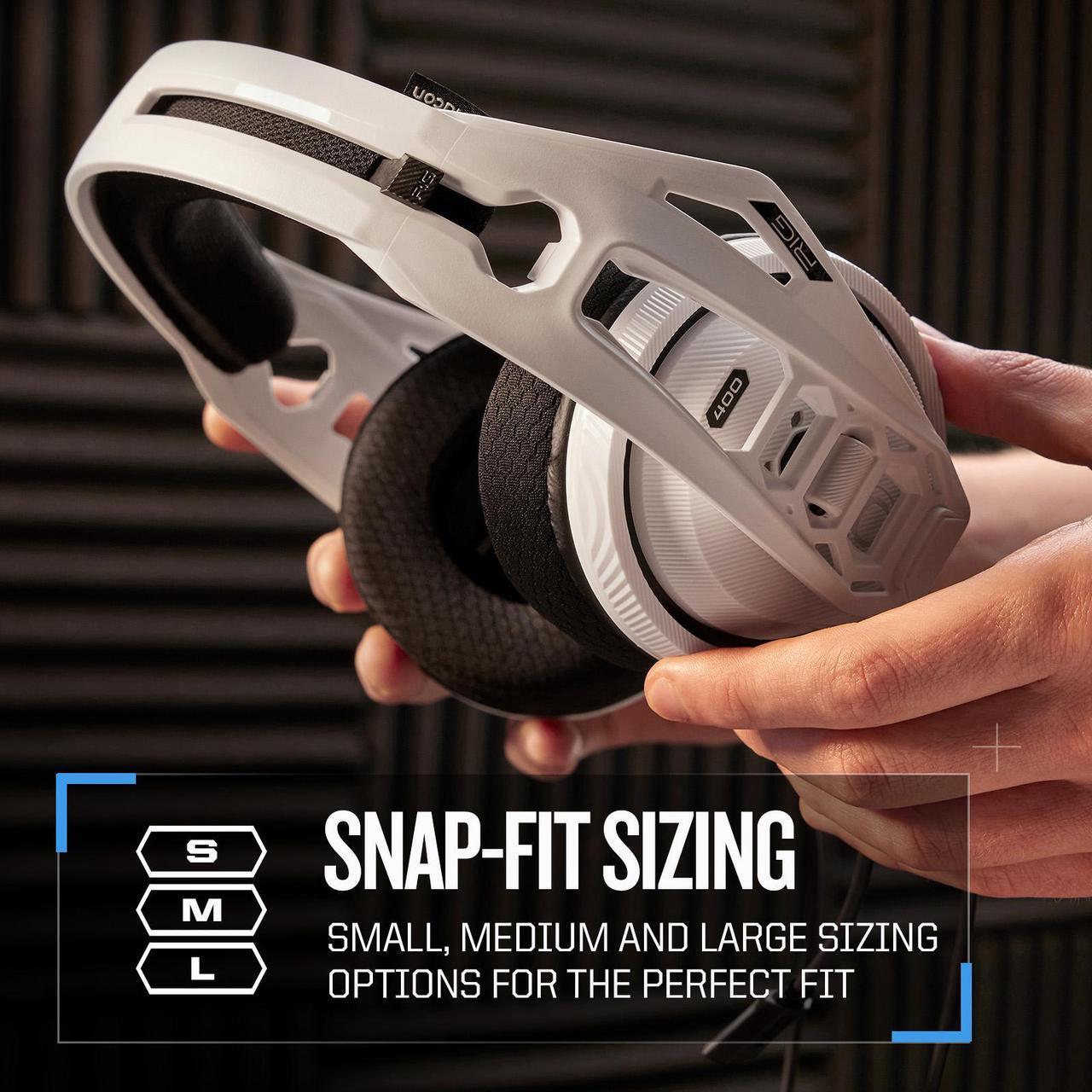 Alt view image 5 of 7 - Nacon RIG 400HX PC Gaming Headset with Dolby Atmos 3D Audio for Windows 10 / Windows 11 PC - Officially Licensed for Xbox Series X|S, Xbox One - Removeable Noise Canceling Mic