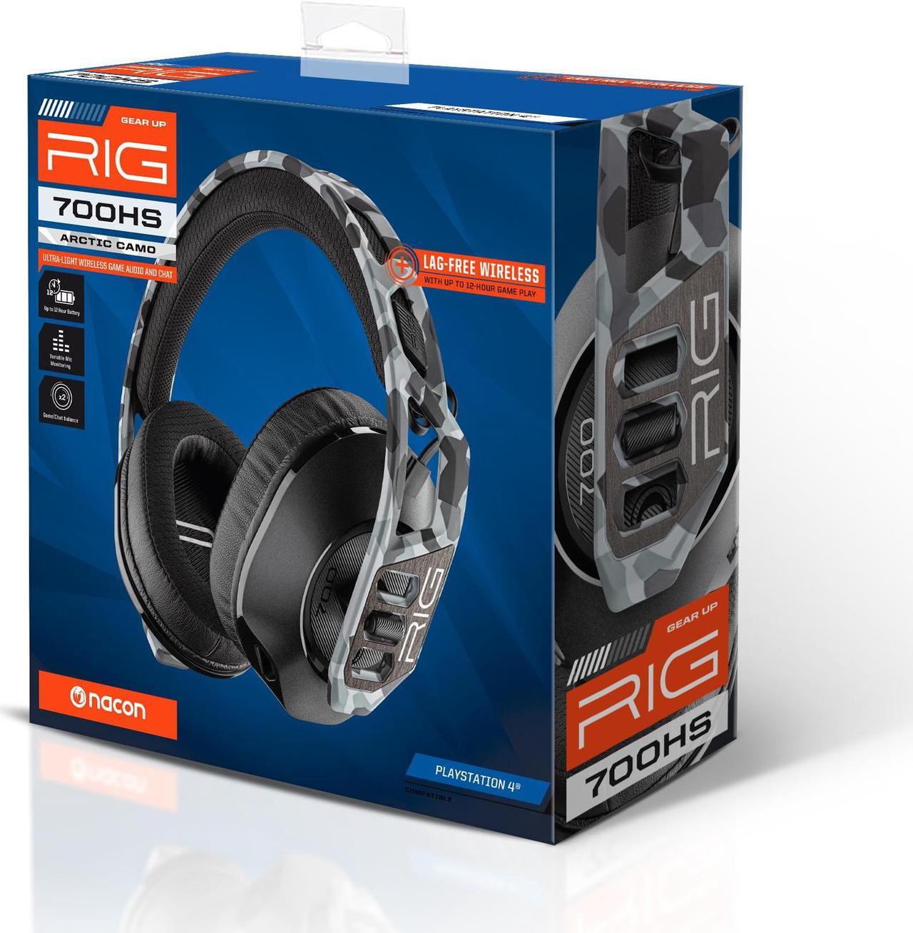 Alt view image 2 of 7 - RIG 700HS Ultralightweight Wireless PC Gaming Headset with Removable Noise Canceling Mic - Arctic Camo