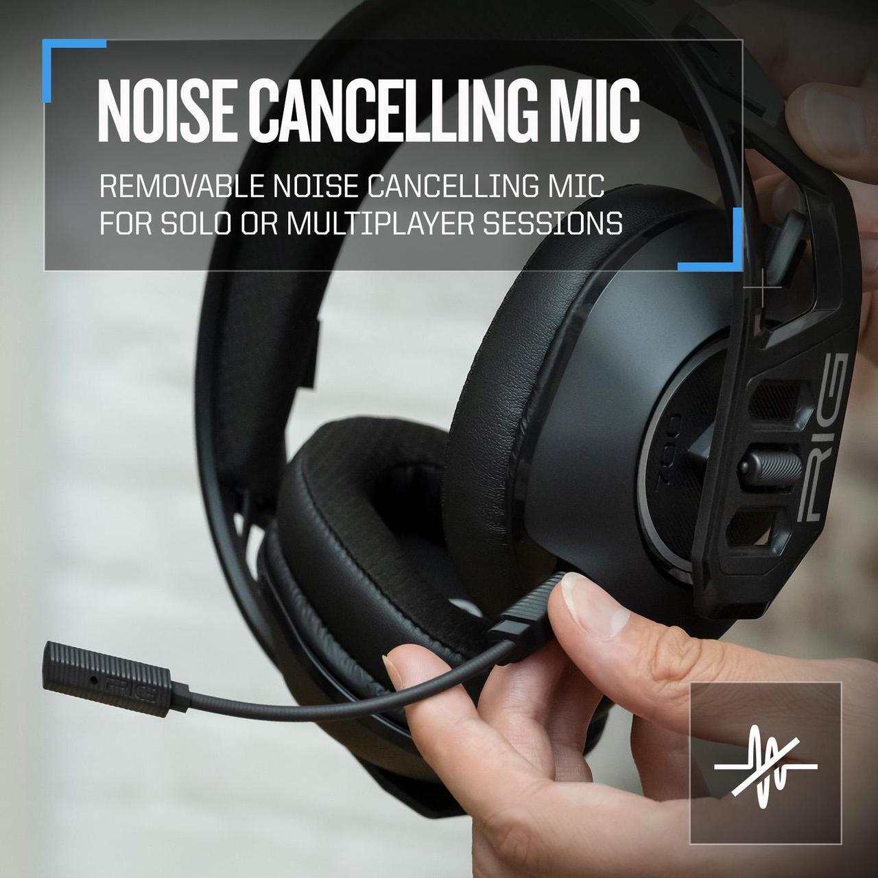Alt view image 5 of 7 - RIG 700HS Ultralightweight Wireless PC Gaming Headset with Removable Noise Canceling Mic - Arctic Camo