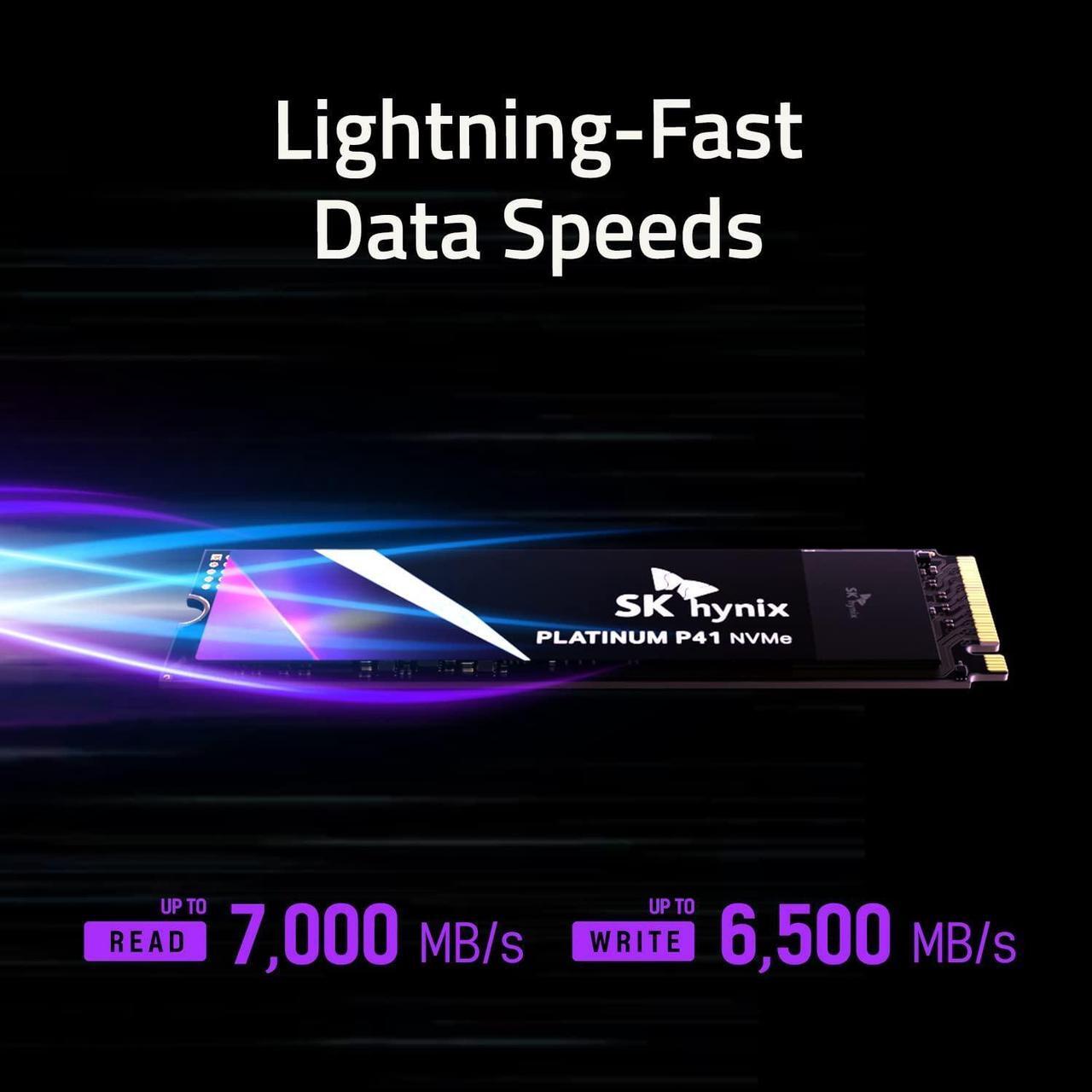 Alt view image 4 of 8 - SK hynix Platinum P41 M2 SSD 1TB, M.2 2280 NVME PCIe Gen4.0 Internal SSD  l Up to 7,000MB/S l with 176-Layer NAND Flash
