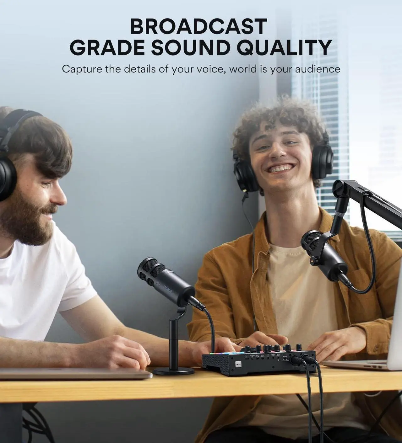 Alt view image 3 of 7 - MAONO XLR Podcast Microphone, Cardioid Studio Dynamic Mic for Vocal Recording, Streaming, Voice-Over, Voice Isolation Technology, Metal Mic, Works for Audio Interface, Mixer, Sound Card-PD100