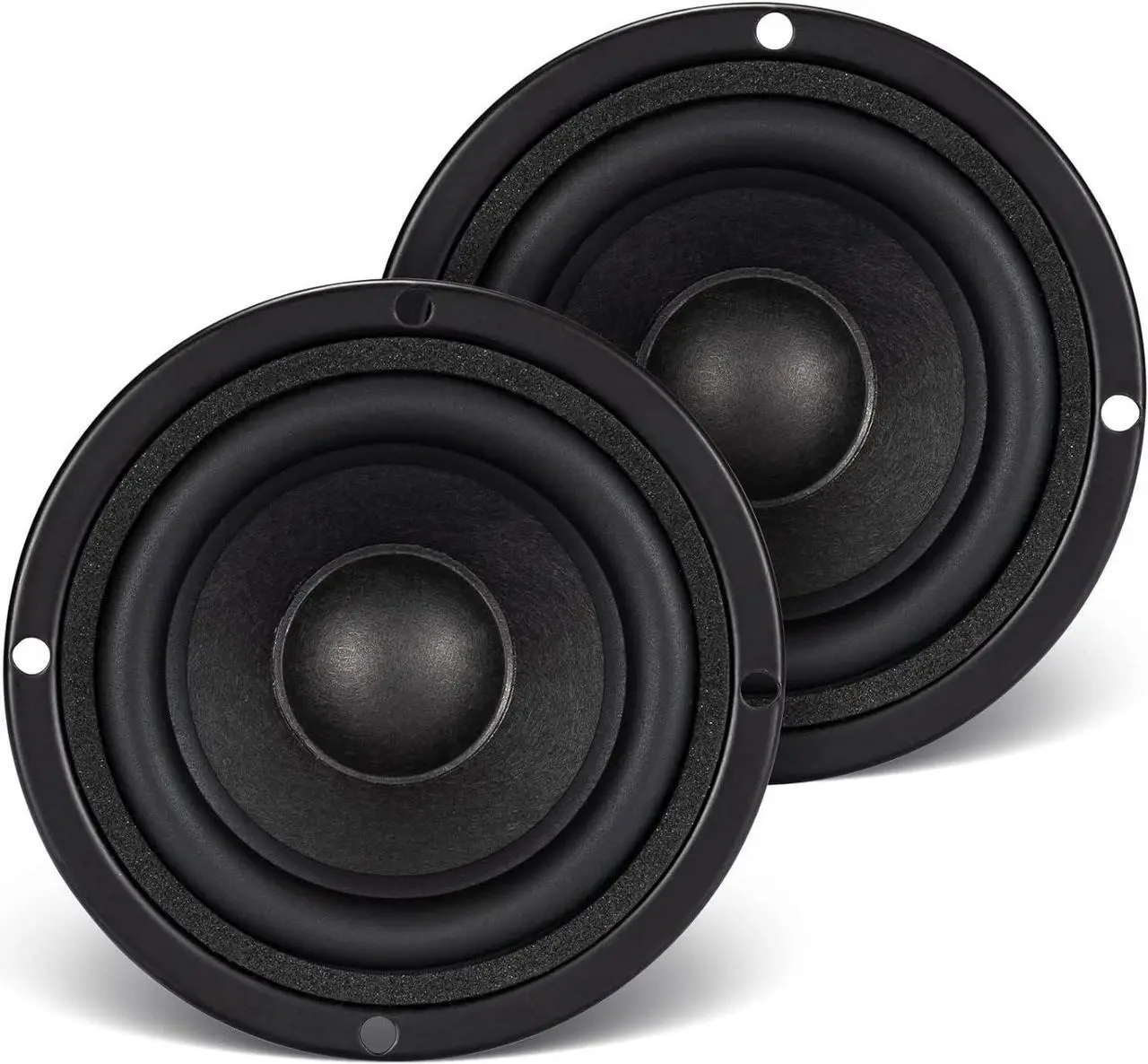 Alt view image 2 of 7 - Pack of 2 Full Range Bookshelf Speaker, 3 Inch 8 Ohm Anti-magnetic HiFi Tweeter Wooden Enclosure Home Audio Woofer Multimedia Speakers (8)