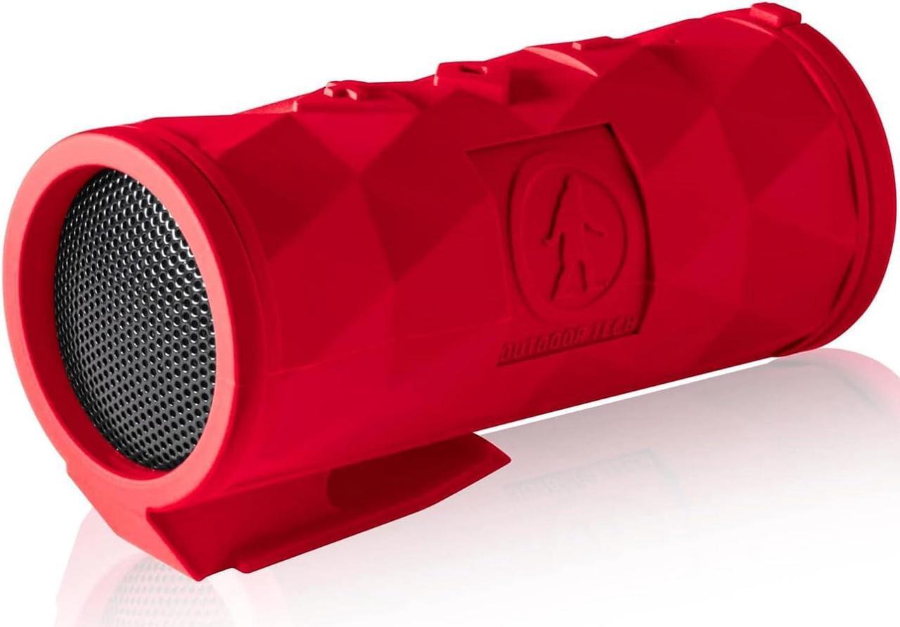 Main image of Outdoor Tech - Buckshot 2.0 Rugged Waterproof Super-Portable Wireless Bluetooth Speaker, Red - Perfect for Biking, Camping, Hiking, Pool, Beach, Boat, Golf Cart, and Other Outdoor Activities