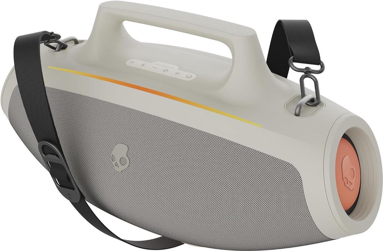 Main image of Skullcandy Barrel Bluetooth Boombox Speaker \u2013 Water-Resistant Wireless Portable Speaker, with LED Lightshow Mode, 12 Hour Battery, Multi-Link, & USB-C & USB-A Output Charging